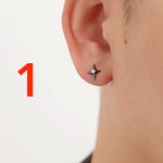 Four Pointed Star Stud Earrings