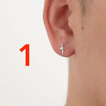 Four Pointed Star Stud Earrings