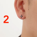 Four Pointed Star Stud Earrings
