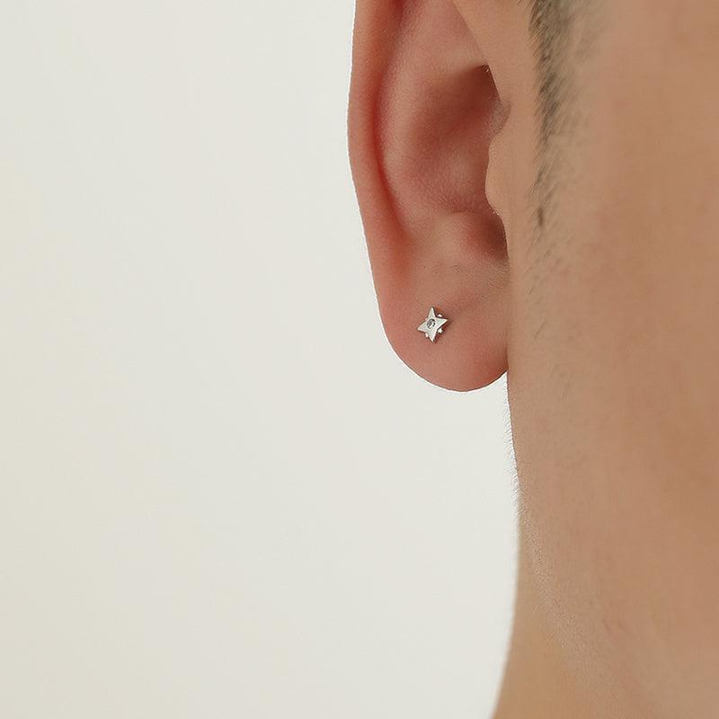 Four-Pointed Stars Ear Studs