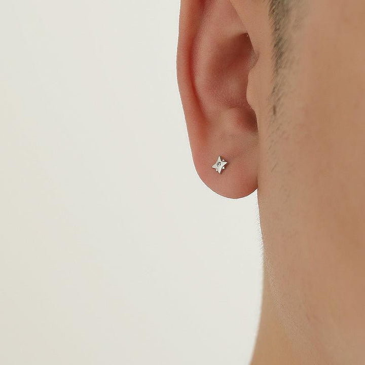 Four-Pointed Stars Ear Studs