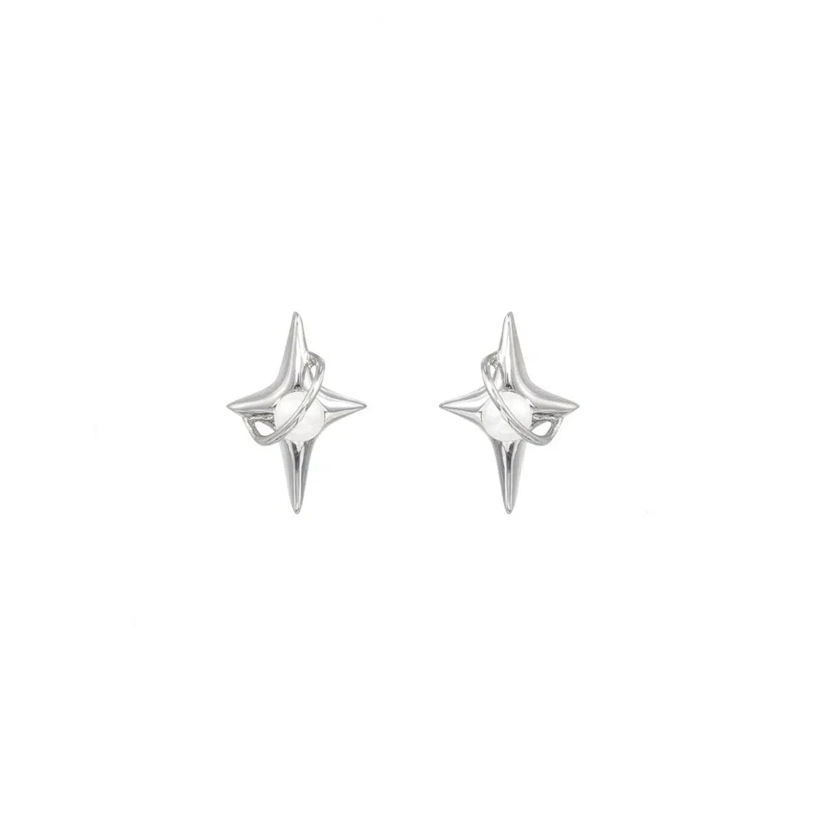 Four-pointed Star Earrings