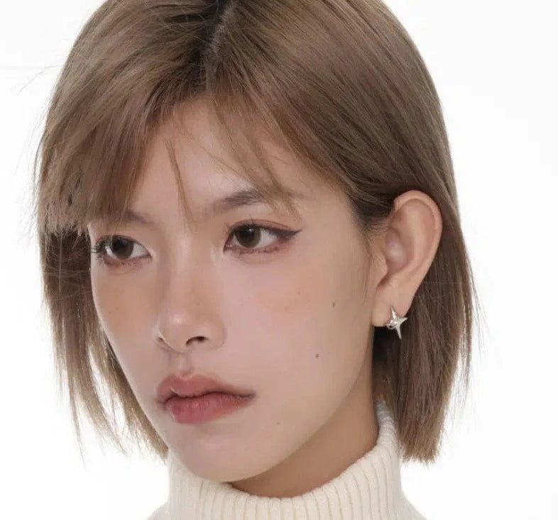 Four-pointed Star Earrings