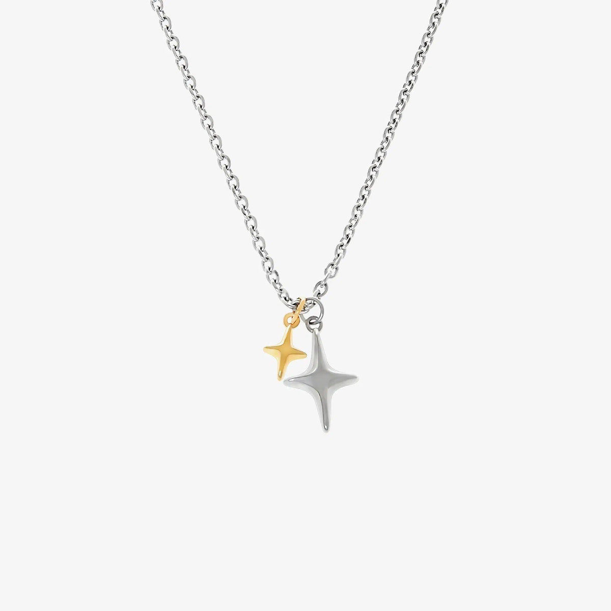 Four-pointed Star Pendant Necklace