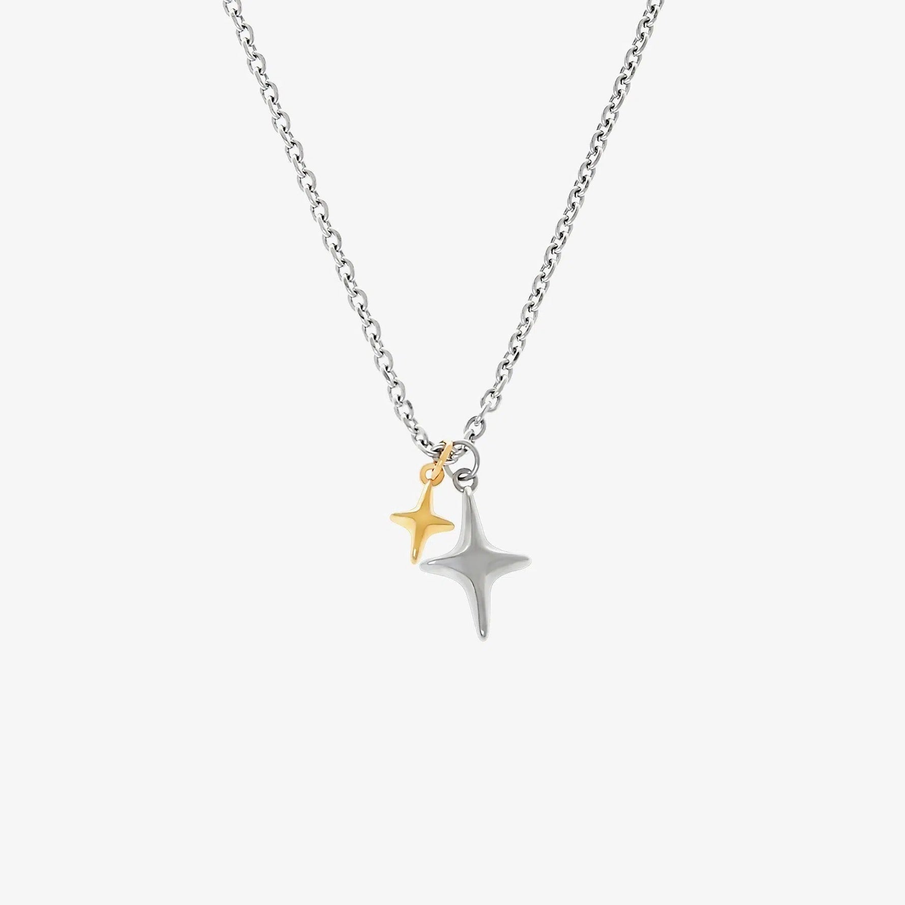 Four-pointed Star Pendant Necklace