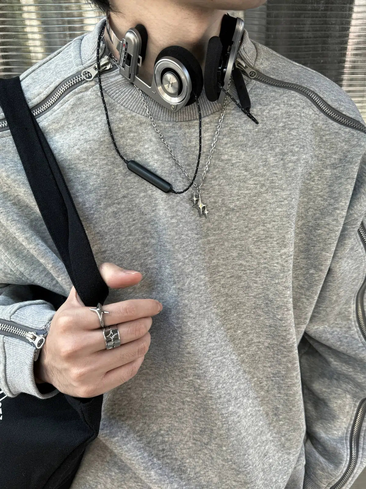 Four-pointed Star Pendant Necklace