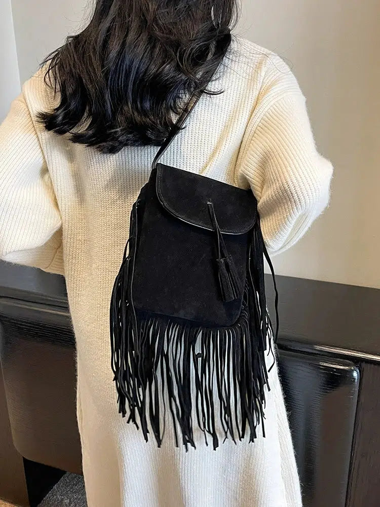 Fringe Tassel Crossbody Bag