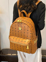 Front Pocket Zipper Patterned Backpack