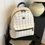 Front Pocket Zipper Patterned Backpack