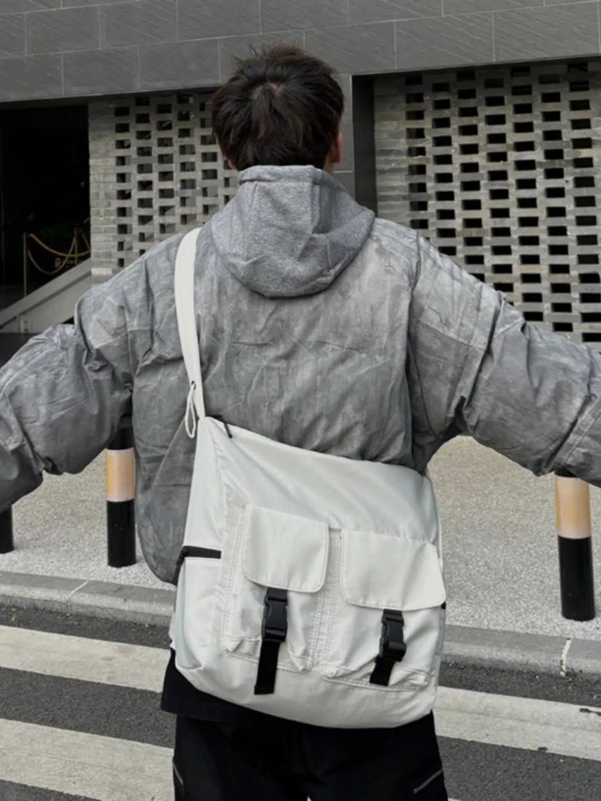 Front Pockets Messenger Bag