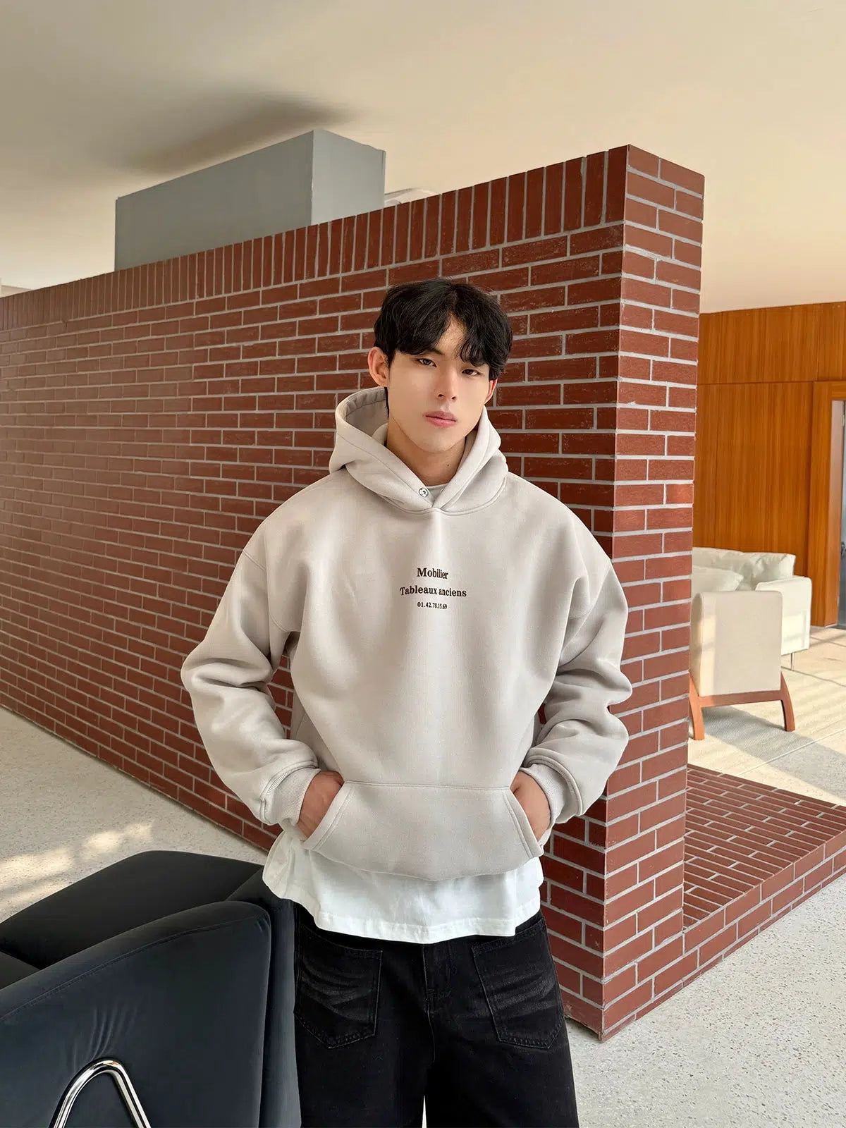 Front Print Hooded Sweatshirt