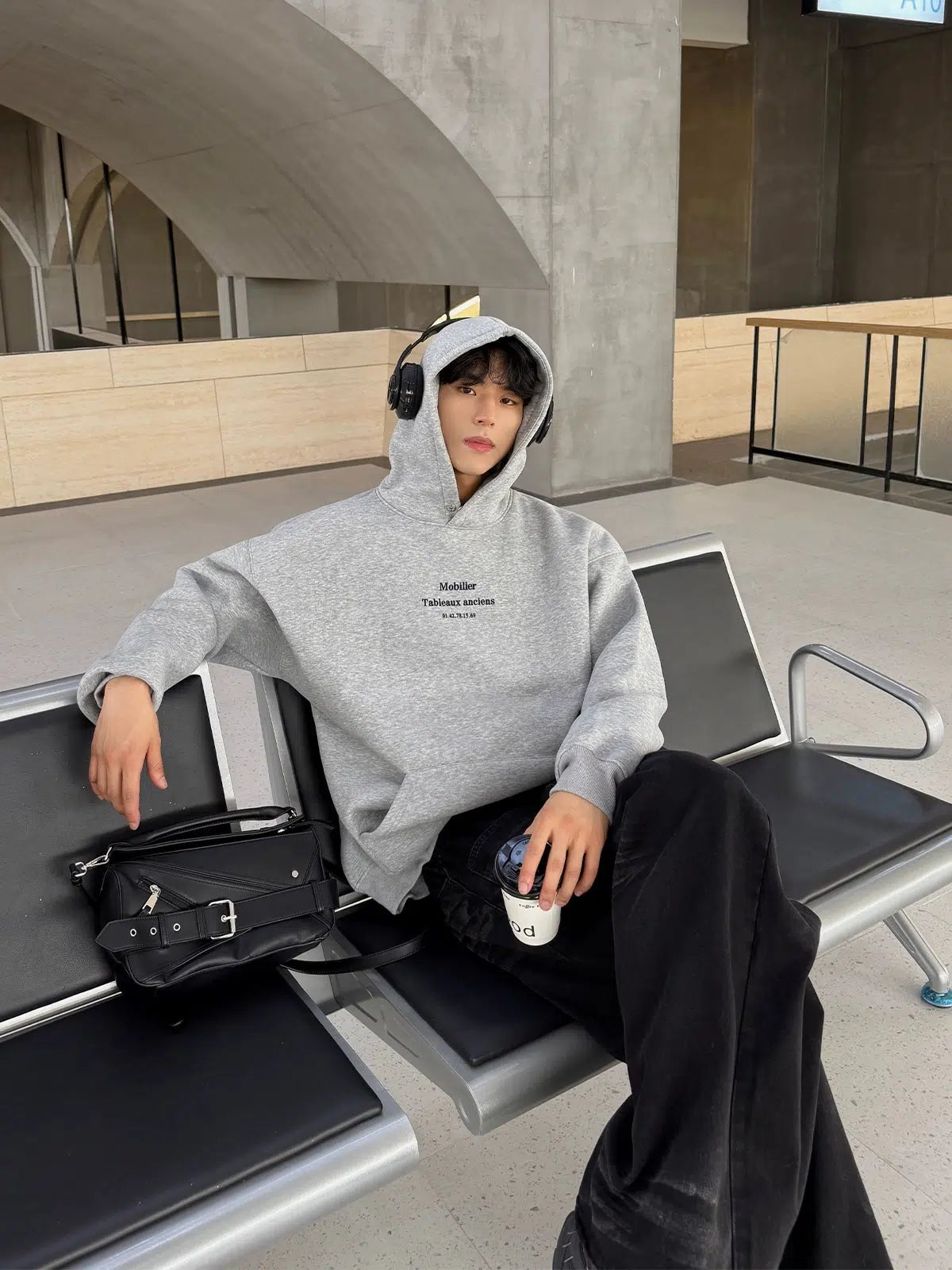 Front Print Hooded Sweatshirt