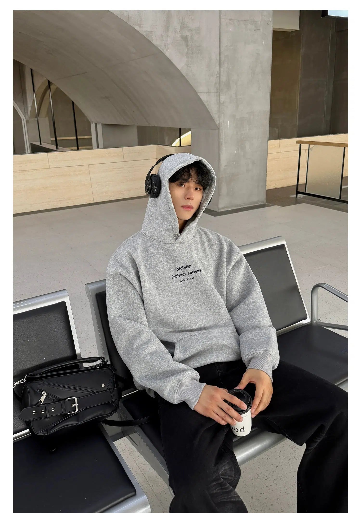 Front Print Hooded Sweatshirt