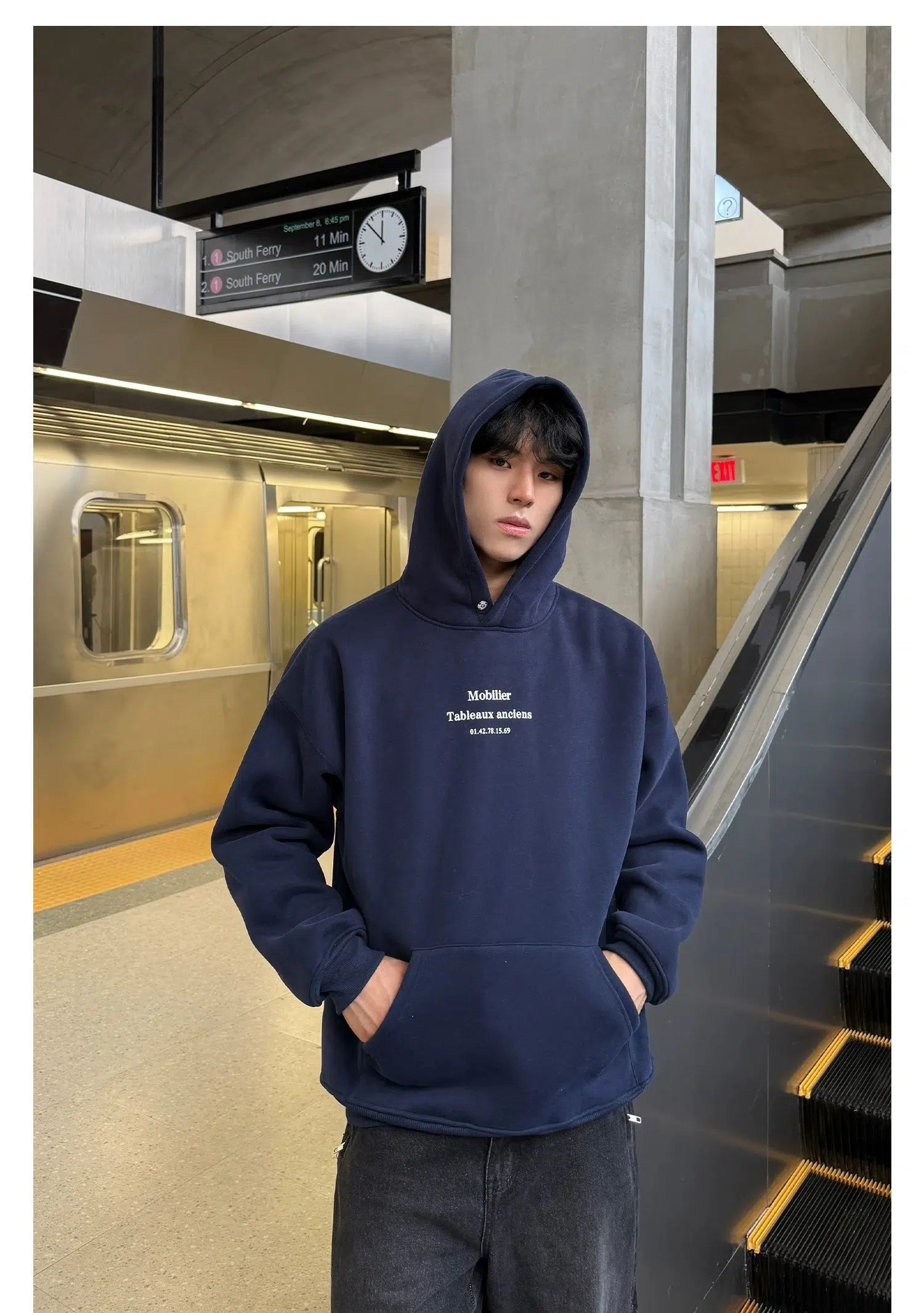 Front Print Hooded Sweatshirt