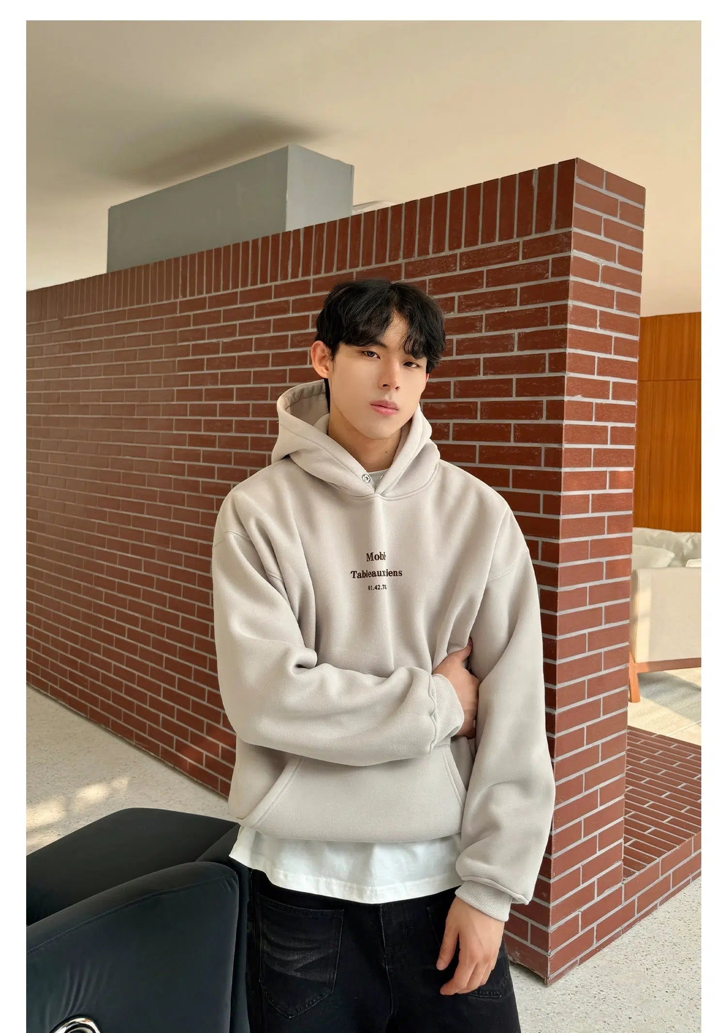 Front Print Hooded Sweatshirt