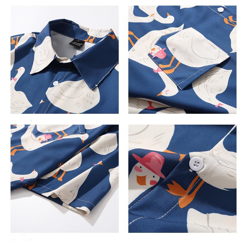 Full Printed Animal Short-sleeved Shirt