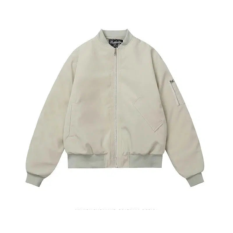 Full Zip Bomber Quilted Jacket