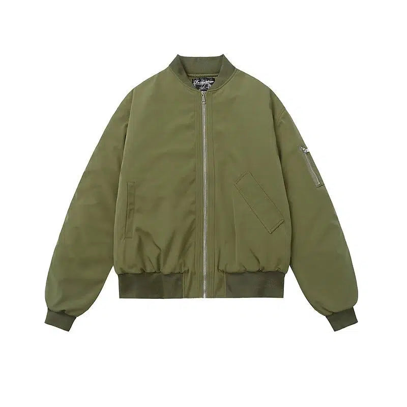 Full Zip Bomber Quilted Jacket