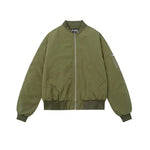 Full Zip Bomber Quilted Jacket