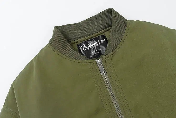 Full Zip Bomber Quilted Jacket