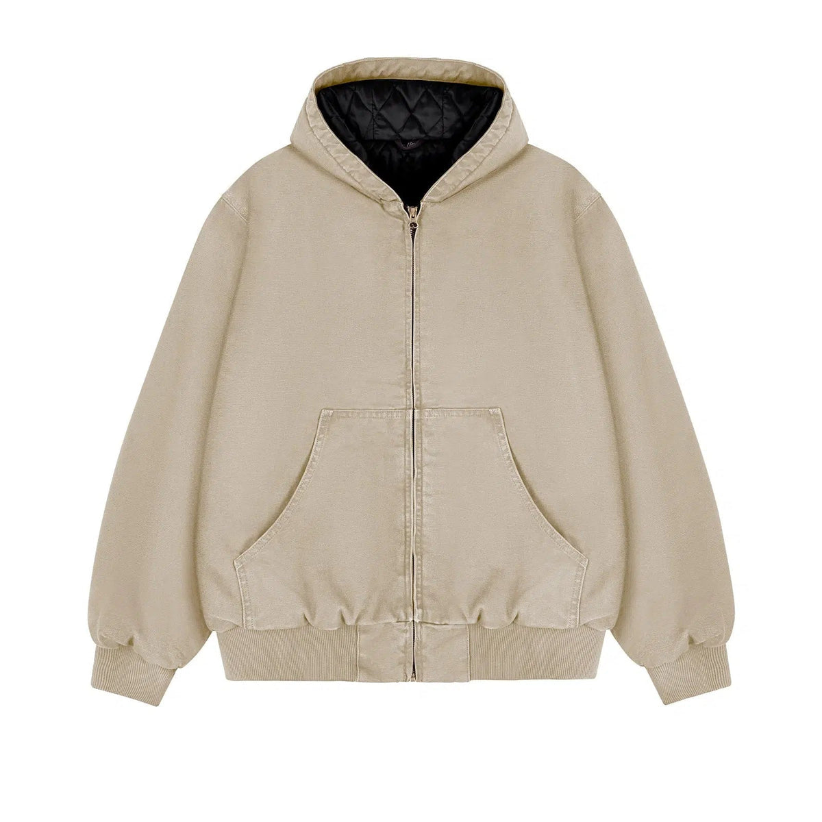 Dyed Washed Hooded Jacket