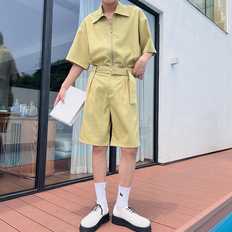 Full Zip Short Sleeve Shirt & Shorts