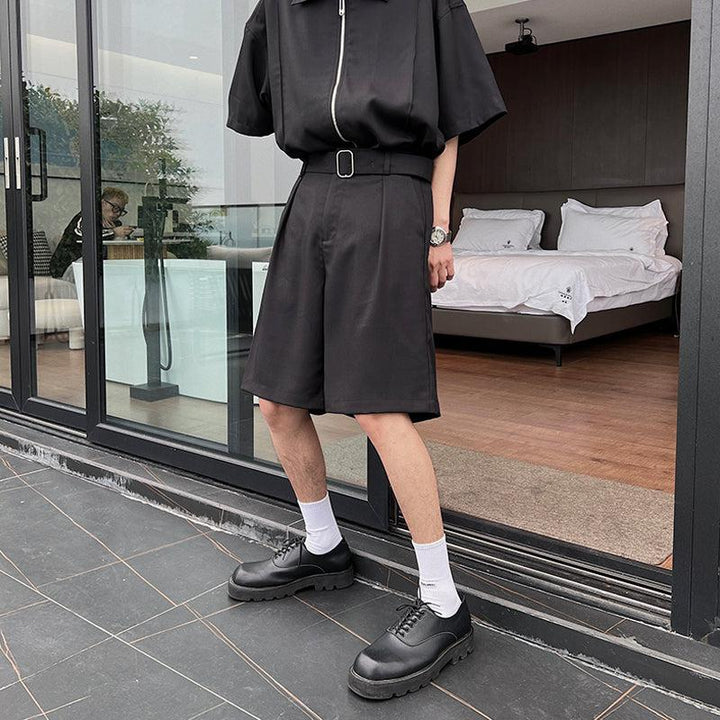 Full Zip Short Sleeve Shirt & Shorts
