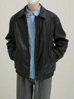 Full-zip Leather Jacket