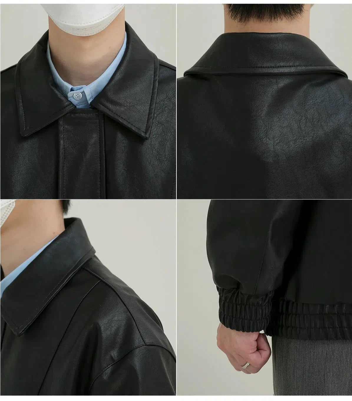 Full-zip Leather Jacket