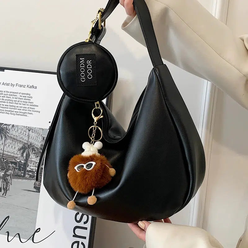 Fun Pom Keychain Shoulder Bag