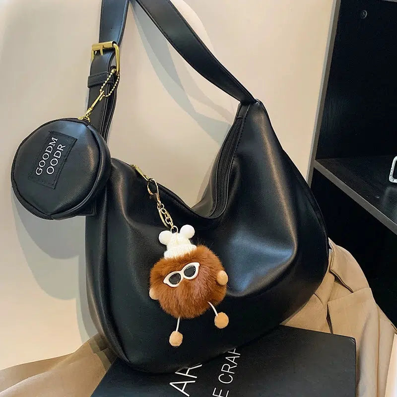 Fun Pom Keychain Shoulder Bag