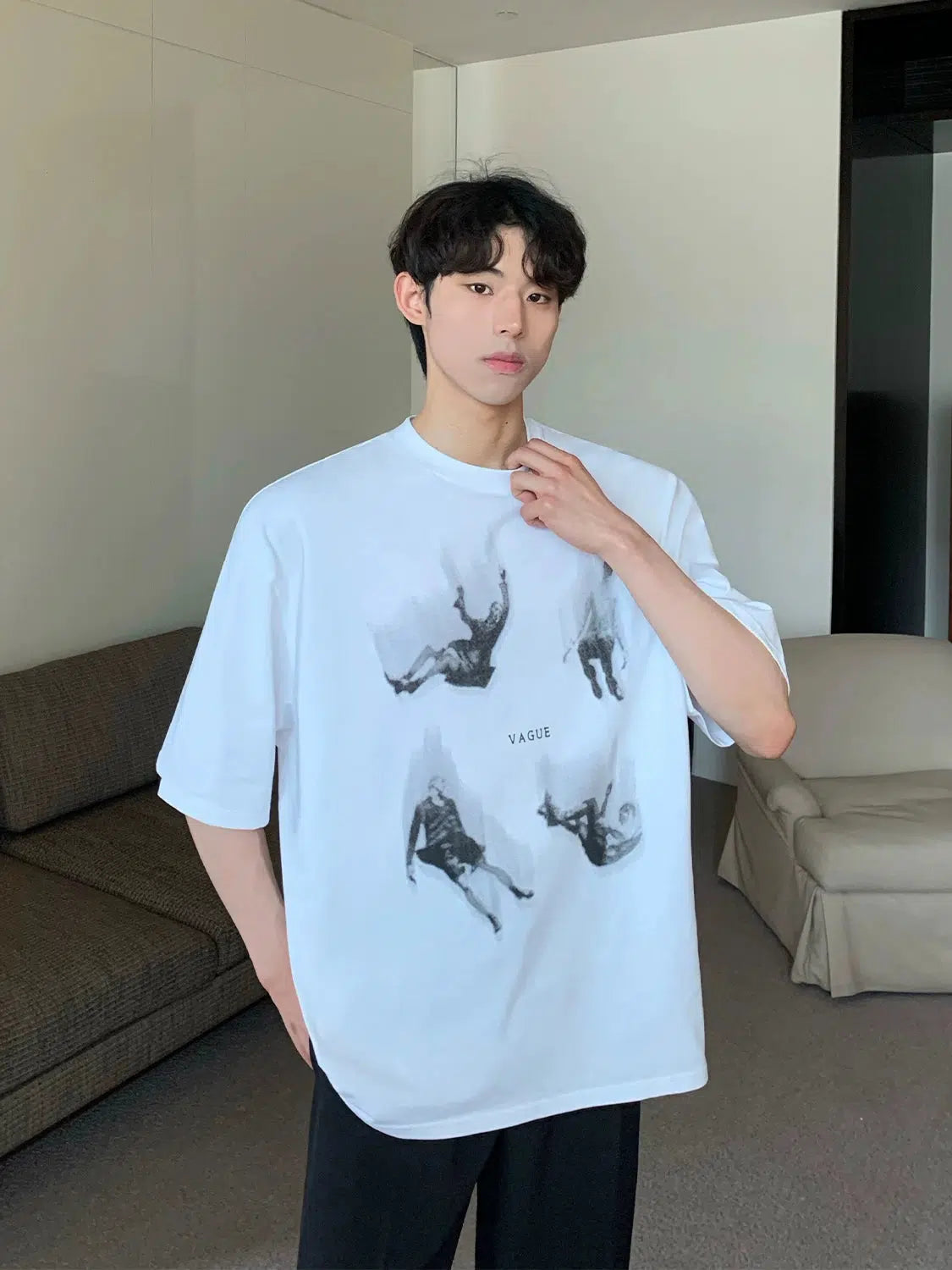 Fun Portrait Print T-shirt