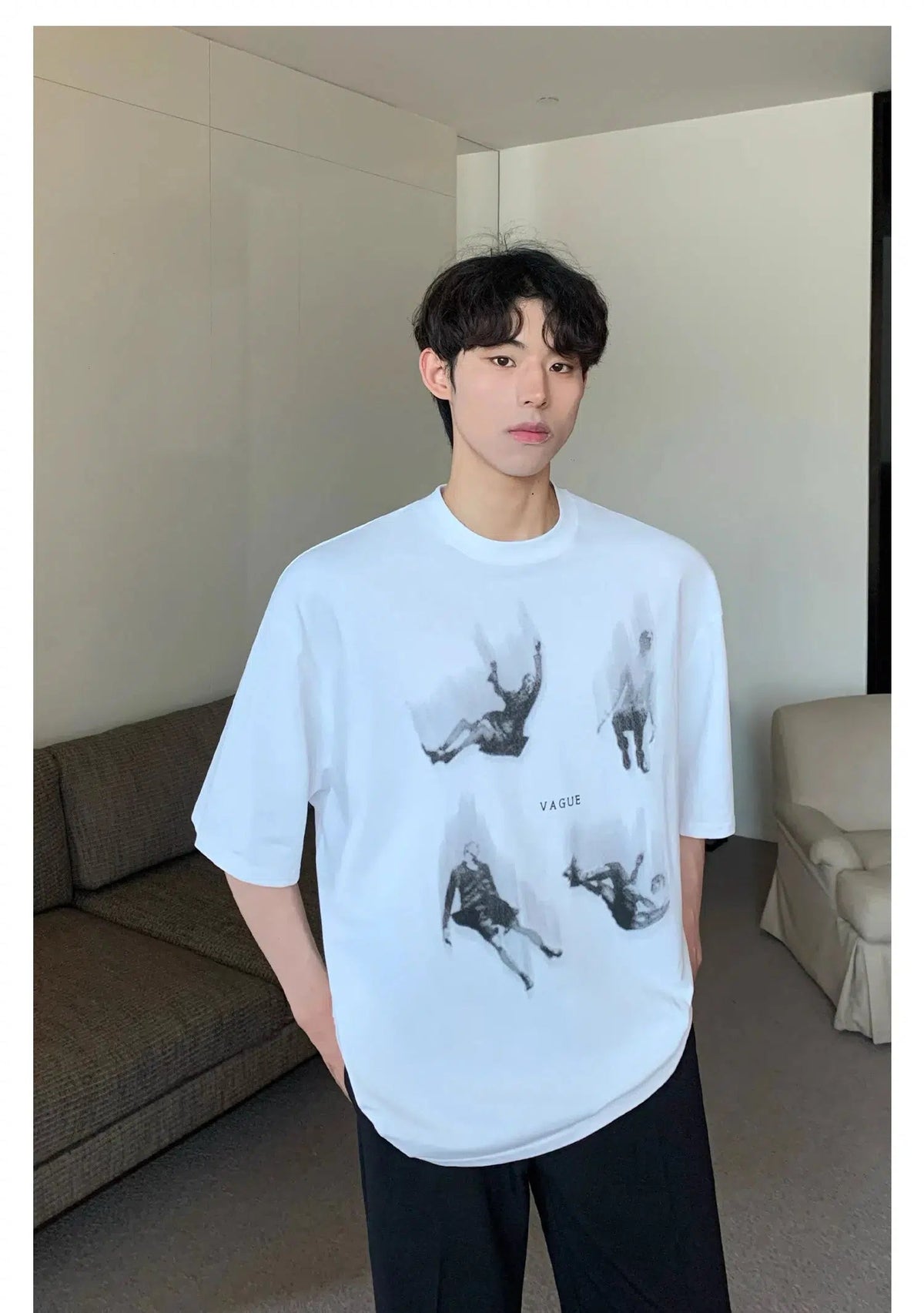 Fun Portrait Print T-shirt