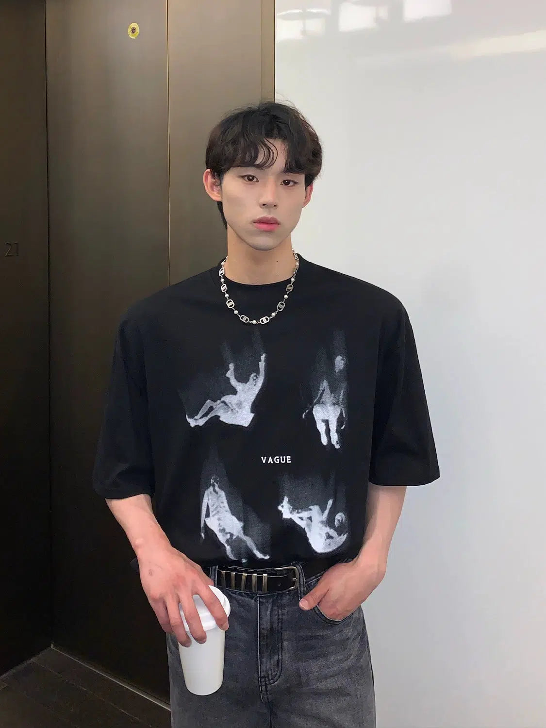 Fun Portrait Print T-shirt