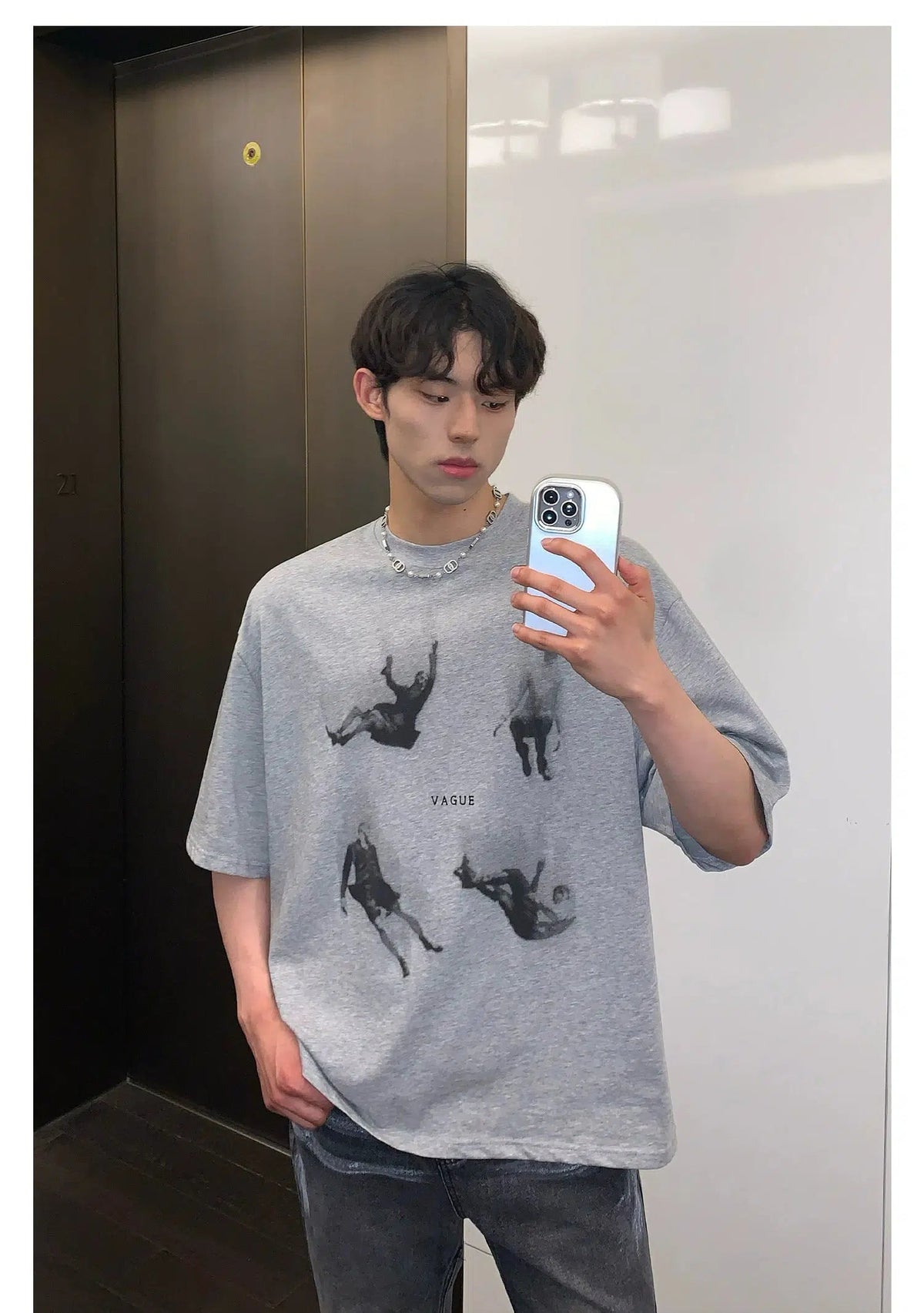 Fun Portrait Print T-shirt