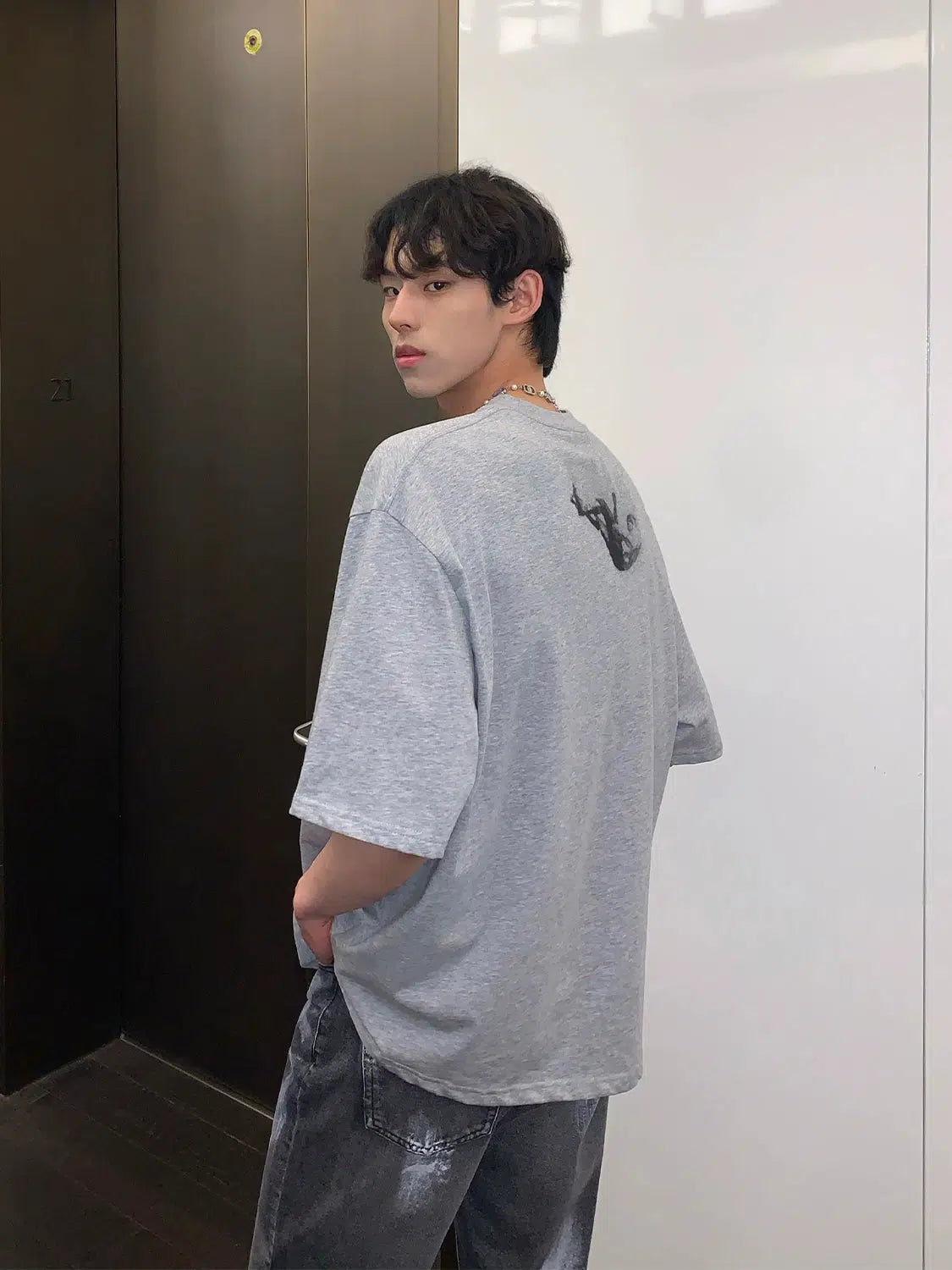 Fun Portrait Print T-shirt