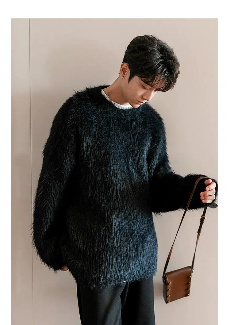 fur sweater mens