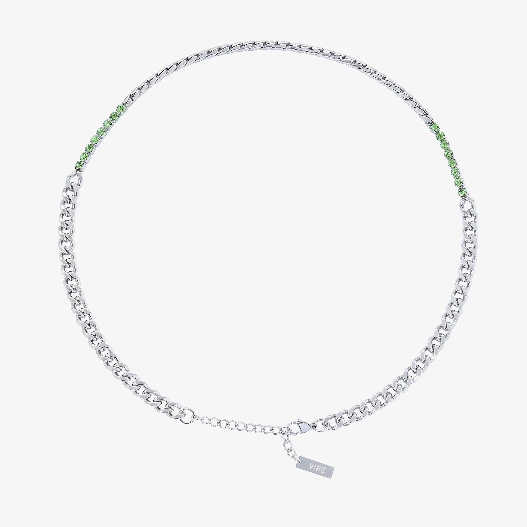 Gemstone Detail Chic Chain Necklace