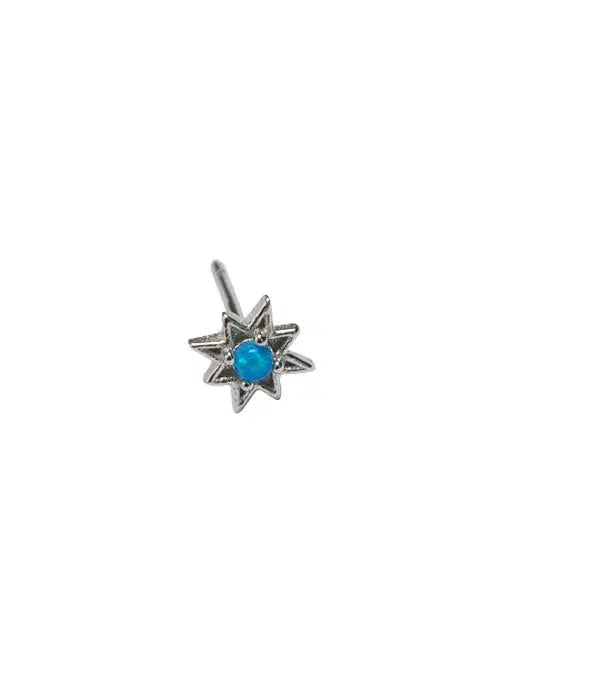 Gemstone Starburst Stud Earrings