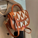 Geometric Pattern Crossbody Bag