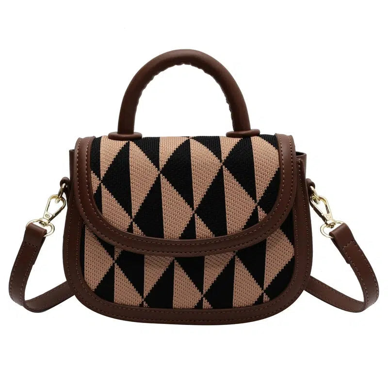 Geometric Pattern Crossbody Bag