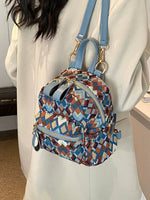 Geometric Pattern Mini Backpack