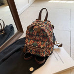 Geometric Pattern Mini Backpack