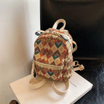 Geometric Pattern Mini Backpack