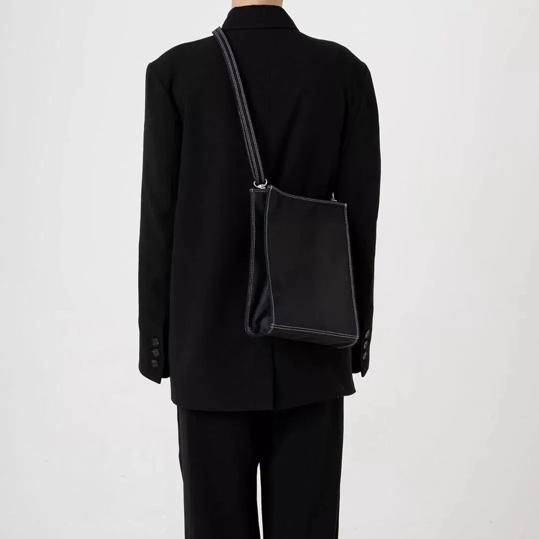 Geometric Pocket Crossbody Bag