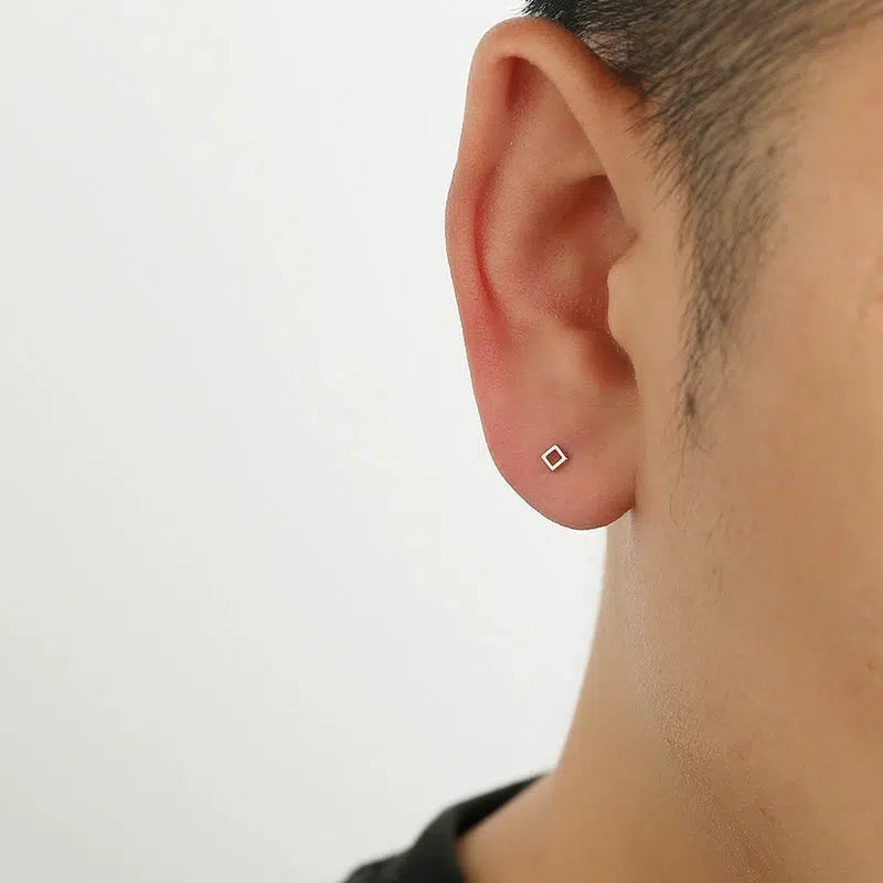 Geometric Square Minimalist Stud Earrings