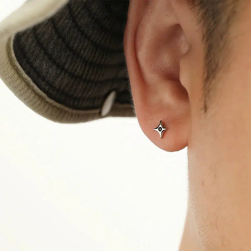Geometric Star Stud Earrings