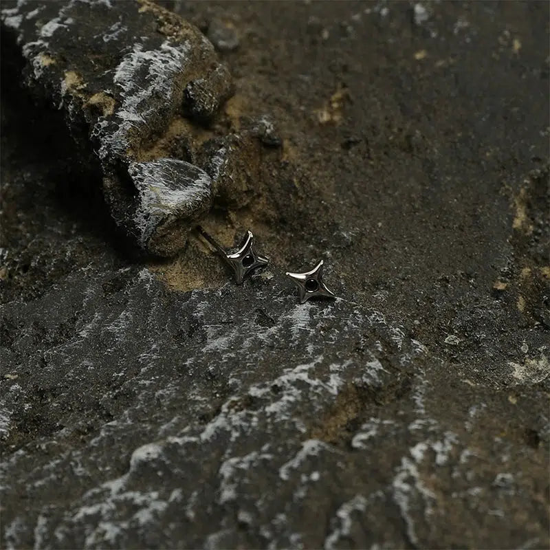 Geometric Star Stud Earrings