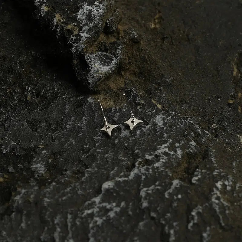 Geometric Star Stud Earrings