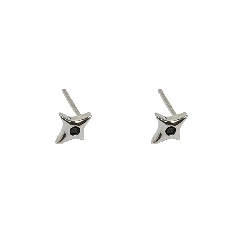 Geometric Star Stud Earrings